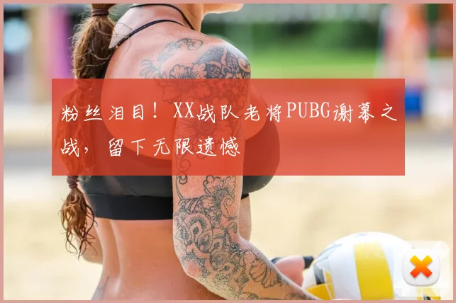 粉丝泪目！XX战队老将PUBG谢幕之战，留下无限遗憾